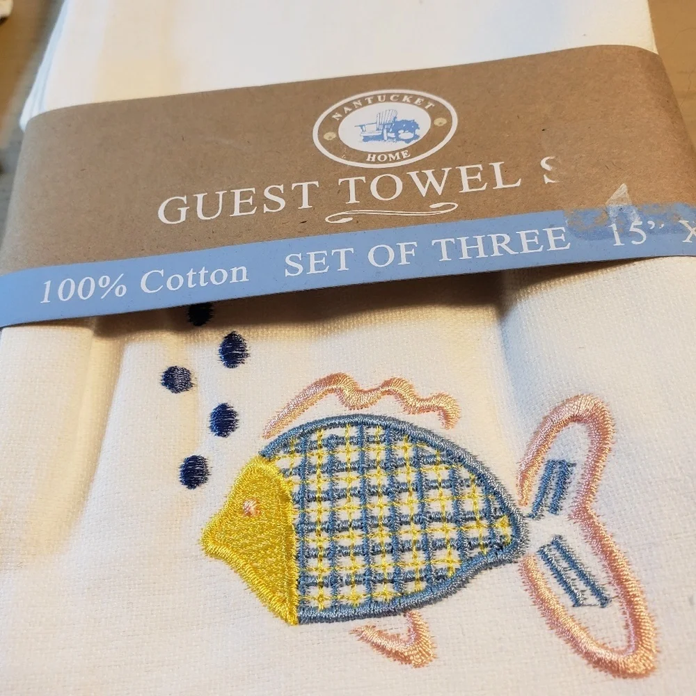 Nantucket Home Guest Towel Set NWT